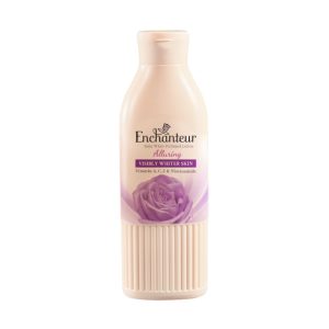Enchanteur Alluring Perfumed Body Lotion nourishes skin with Vitamin A C E Niacinamide.