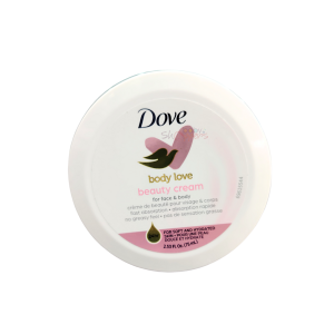 Dove Beauty Cream nourishes and hydrates skin for soft smooth feel.