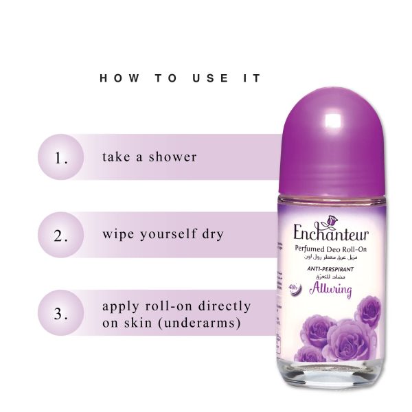 Enchanteur Perfumed Deo Roll-on Alluring , long-lasting floral deodorant for women at Modern Beauty BD.
