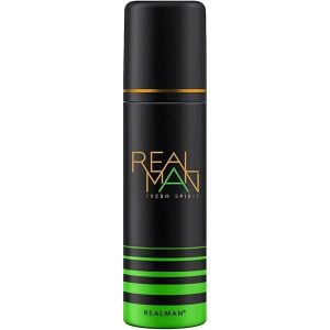 Realman Fresh Spirit Body Spray for Men, long-lasting masculine deodorant with fresh fragrance at Modern Beauty BD