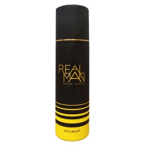 Realman Body Spray for Men in the Fresh Active variant provides a revitalizing and energetic scent experience in a convenient.Crafted to invigorate the senses, this body spray features refreshing citrus notes infused with hints of aromatic herbs or cooling mint, creating a dynamic and uplifting fragrance.